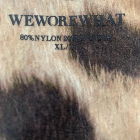 WeWoreWhat Splice Leopard Outfit XL - Picture 8 of 8